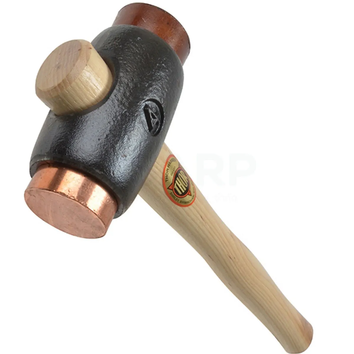 Thor ค้อนทองแดงข้าง หนังข้าง ด้ามไม้ หน้าค้อน 25 มม. รุ่น 03-208-A - Image 3