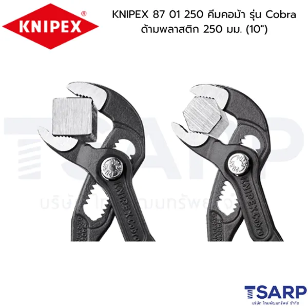 KNIPEX 87 01 250 คีมคอม้า รุ่น Cobra ด้ามพลาสติก 250 มม. (10") - Image 2