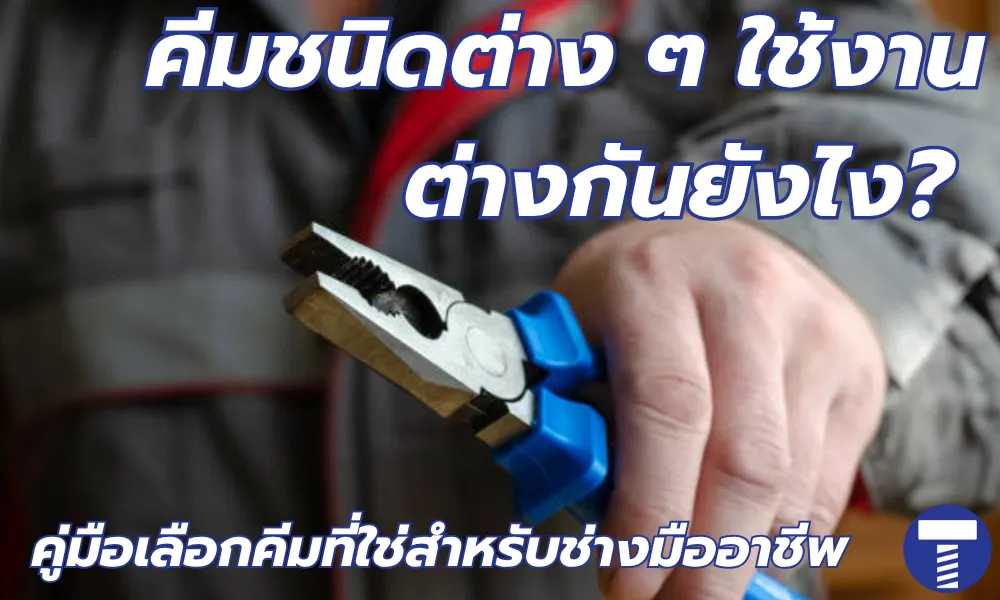 คีมชนิดต่าง ๆ ใช้งานต่างกันยังไง? คู่มือเลือกคีมที่ใช่สำหรับช่างมืออาชีพ
