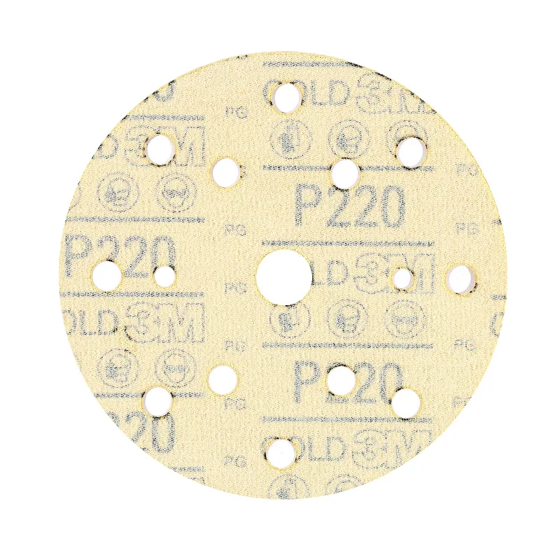 3M 255Pกระดาษทรายกลม 6" 15 รู P220 100PC/PK - Image 3