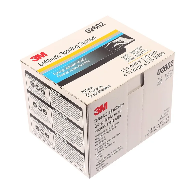 3M ฟองน้ำกระดาษทราย 02602 #500-600 20PC/BX - Image 4