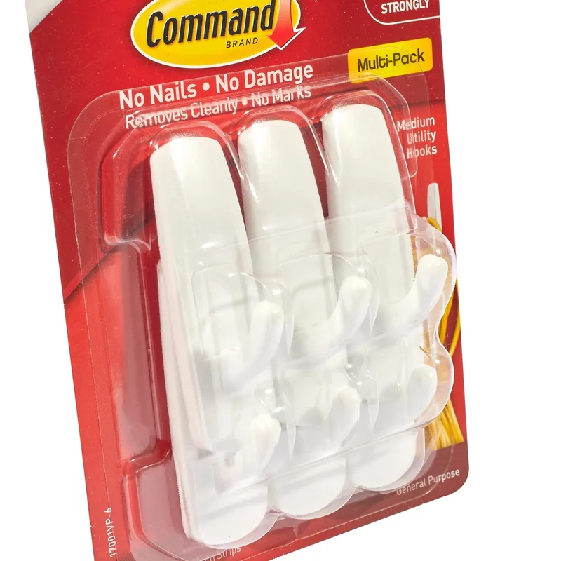 3M ตะขอแขวน 17001 กลาง(แพ็คสุดคุ้ม)6PCS/PAC - Image 2