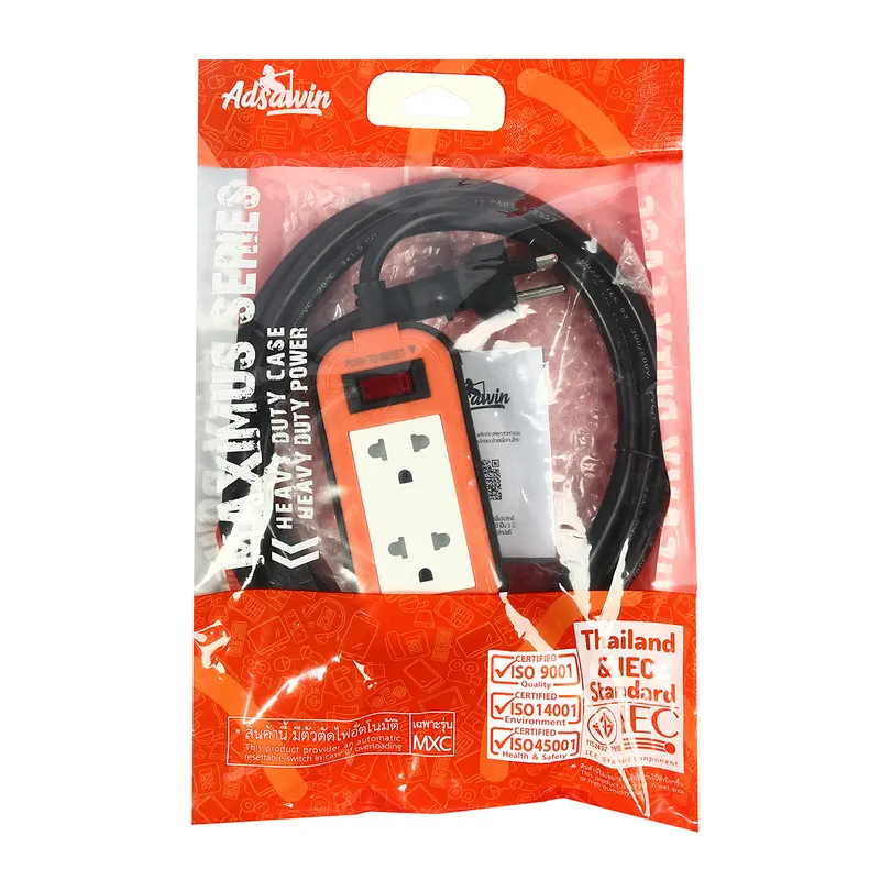 ADSAWIN MXC315-3M ปลั๊กบล็อก VCT3X1.5SQMM(OR/BK) - Image 4