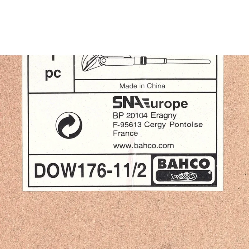 BAHCO ประแจจับท่อ ปาก 45 องศา 1-1/2" DOW176-1 1/2 - Image 4