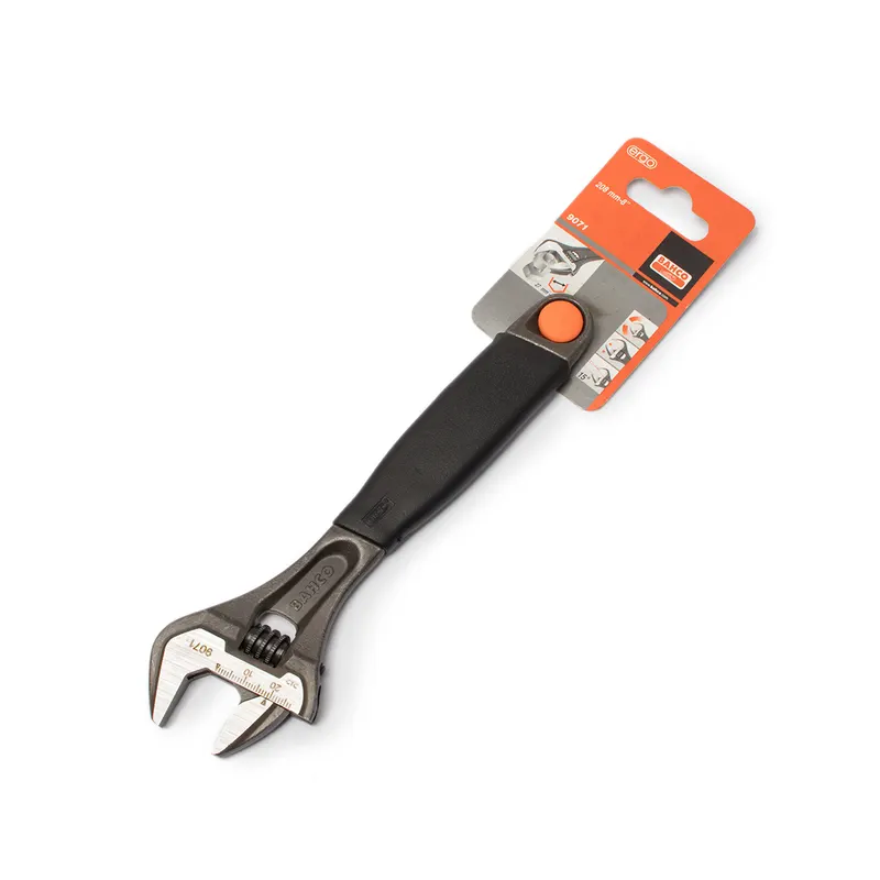 BAHCO ประแจเลื่อน รุ่น 90 ด้ามยาง ERGO 8" (9071)