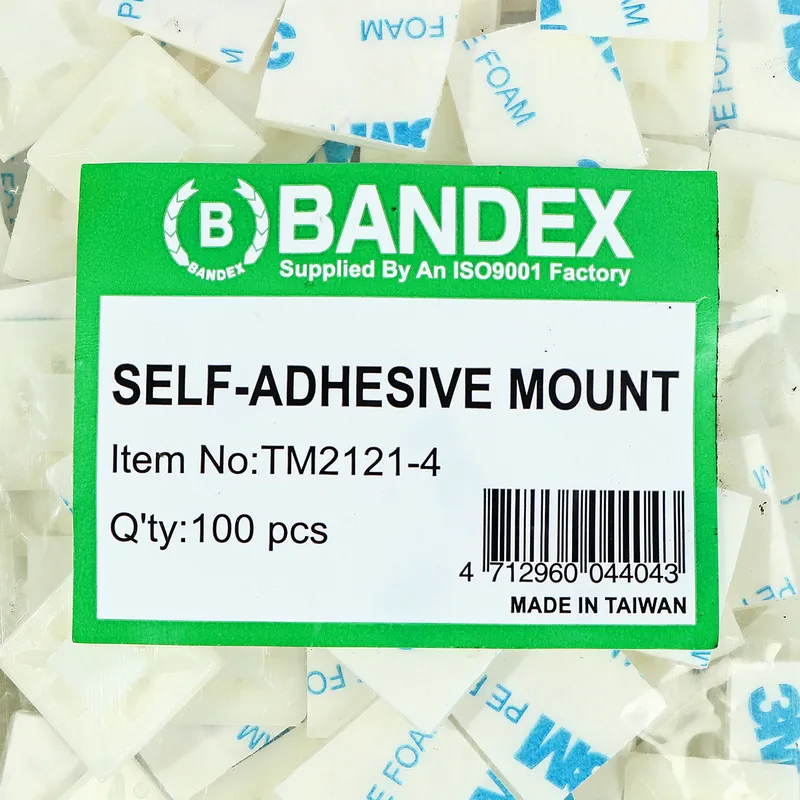 BANDEX TM-2121-4 แป้นกาวยึดสายไฟ 21X21 มม. - Image 3