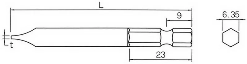 BIX "G" TYPE(B35M)1.0X7X75 ไขควงปากแบน