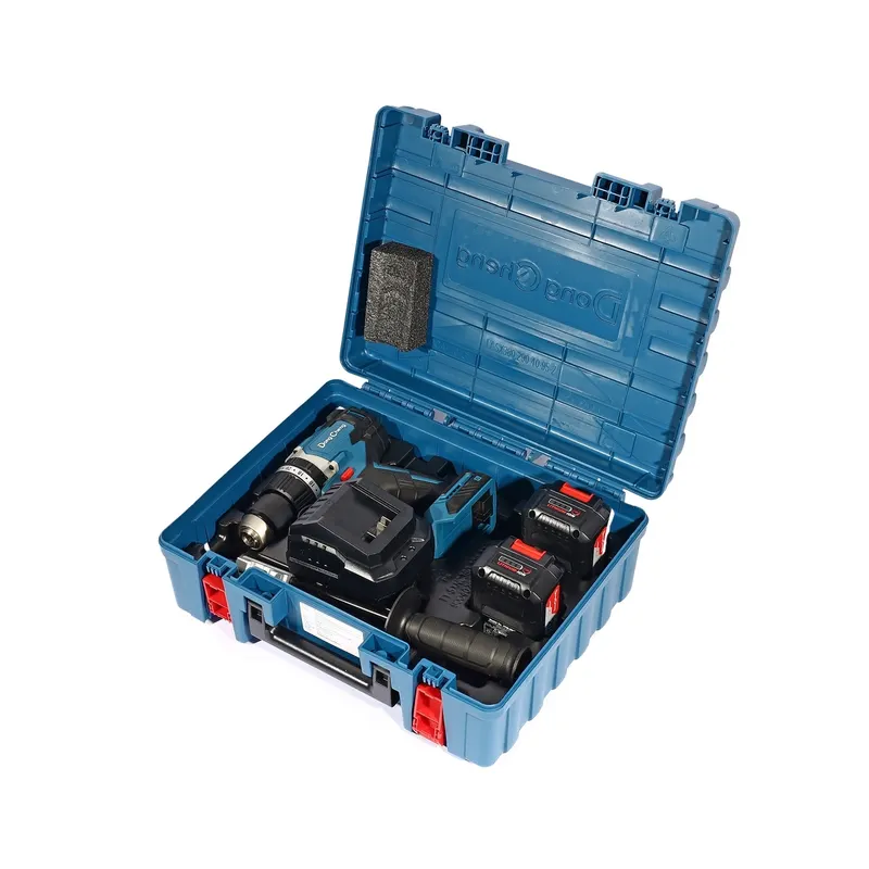DONGCHENG 20V-BL สว่านกระแทก 120N.M ชุด4A*2+BOX - Image 13