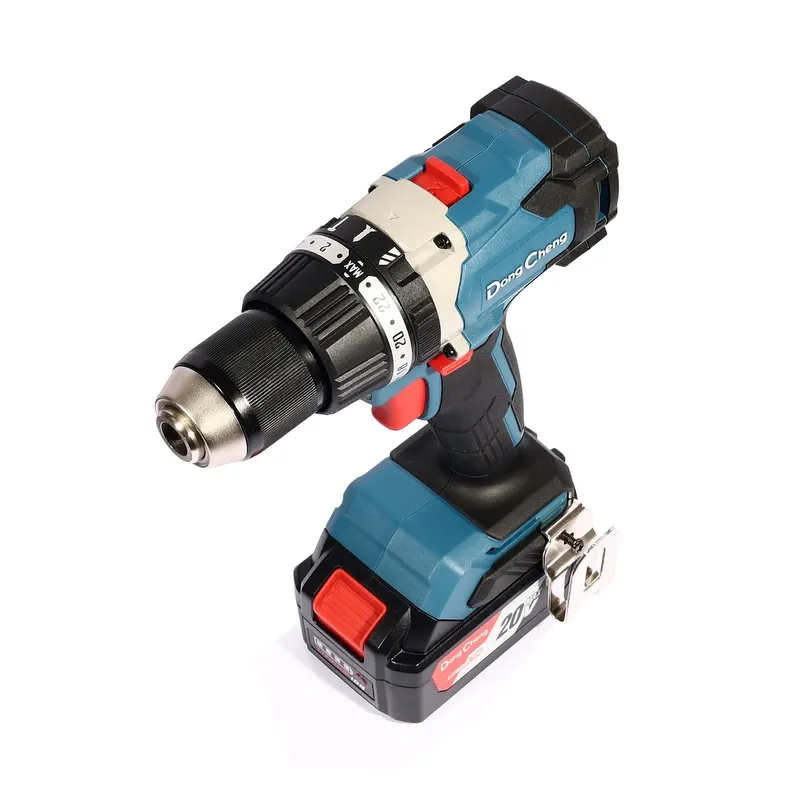 DONGCHENG 20V-BL สว่านกระแทก 120N.M ชุด4A*2+BOX - Image 6