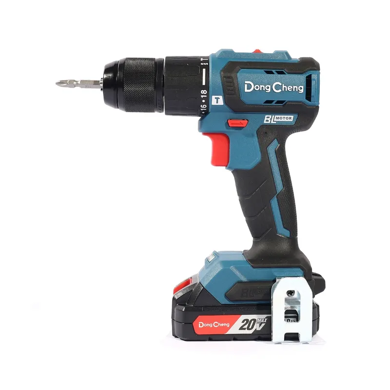 DONGCHENG 20V-BL สว่านกระแทก 45N.M ชุด2A*2+BOX - Image 4