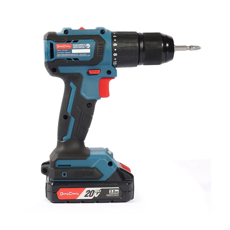 DONGCHENG 20V-BL สว่านกระแทก 45N.M ชุด2A*2+BOX - Image 5
