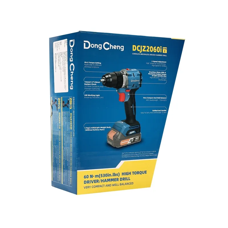 DONGCHENG 20V-BL สว่านกระแทก 60N.M ตัวเปล่า - Image 11