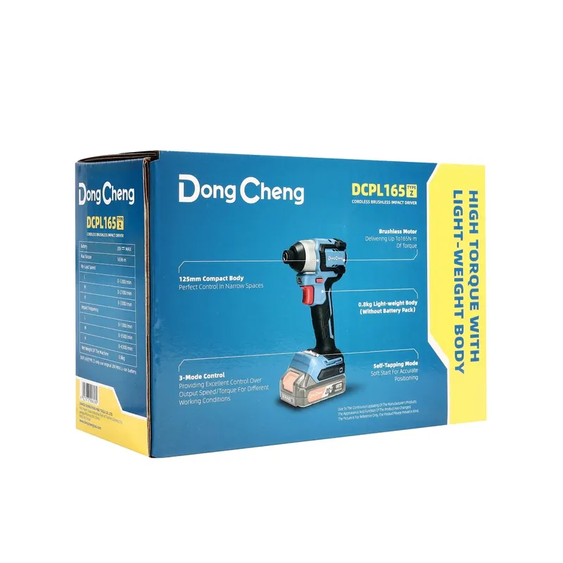 DONGCHENG 20V-BL สว่านไขควงกระแทก 165 N.M ตัวเปล่า - Image 10