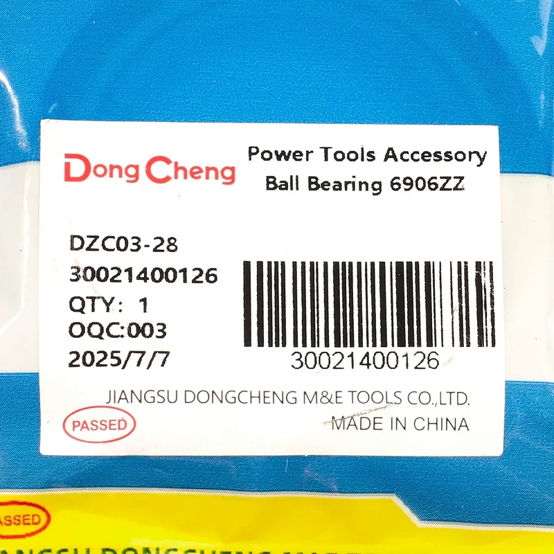 DONGCHENG อะไหล่ DZC03-28 #33 ลูกปืน 6906ZZ - Image 3