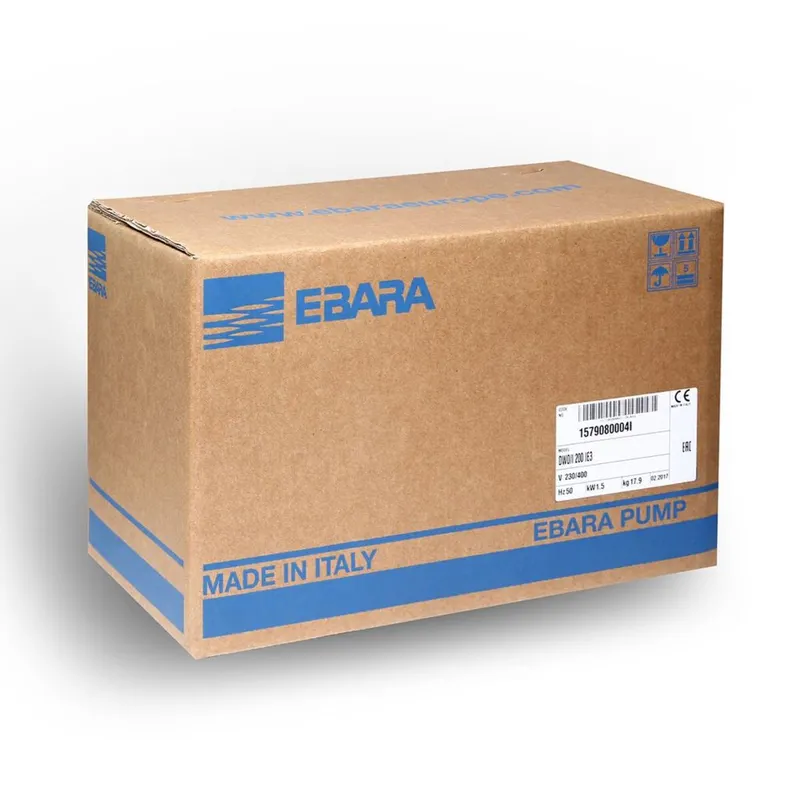EBARA DWO200 ปั๊มสแตนเลสใบพัดเปิด(2HP 3สาย) - Image 6