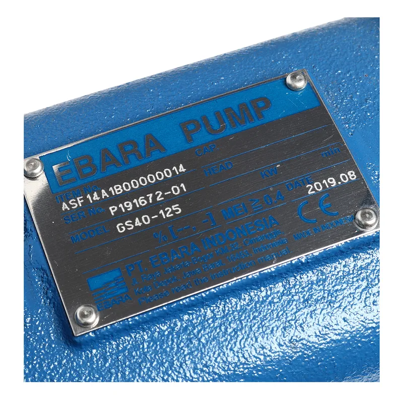 EBARA GS 40-125 ปั๊มเพลาลอย ไม่รวมหน้าแปลน - Image 3