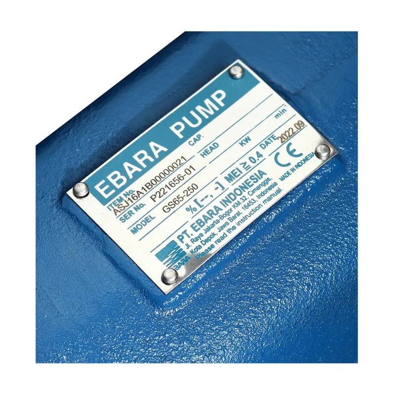 EBARA GS 65-250 ปั๊มเพลาลอย ไม่รวมหน้าแปลน - Image 4
