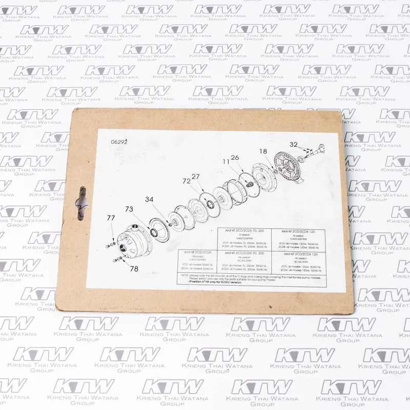 EBARA อะไหล่ KIT HS VER. 2CDX70/10,10/12 - Image 3