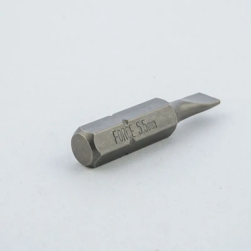 ดอกไขควง FORCE 1/4" หัวแบน (Slotted) ขนาด 1.0x5.5 มม. รุ่น 12330055