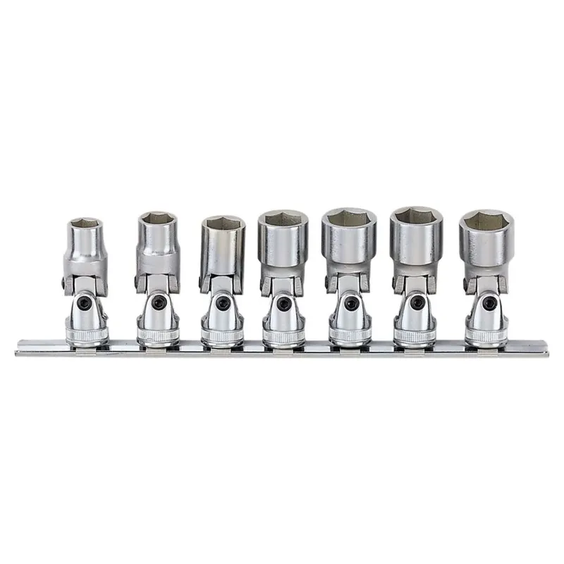 FORCE 30710S ชุดบ็อกสั้นคออ่อน 3/8 นิ้ว 7 ชิ้น (หุน)
