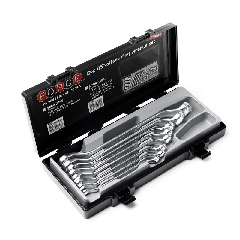 FORCE 5085S ชุดประแจแหวน 45 องศา8 ชิ้น หน่วยนิ้ว