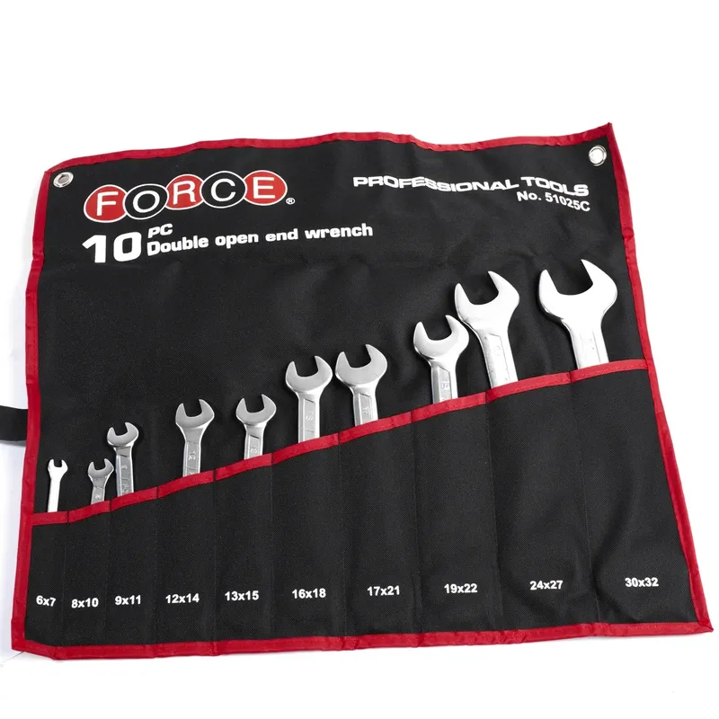 FORCE 51025C ชุดประแจปากตาย 2 ข้าง 10 ชิ้น ซองผ้า - Image 2