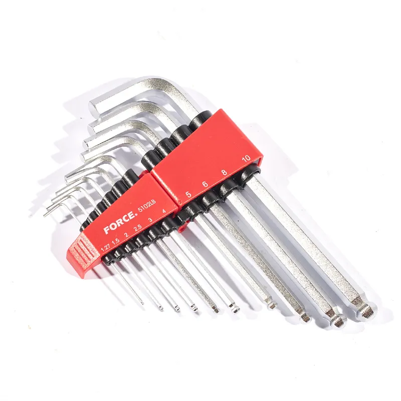 FORCE 5102LB ชุดประแจแอลหัวบอลยาว 10 ชิ้น