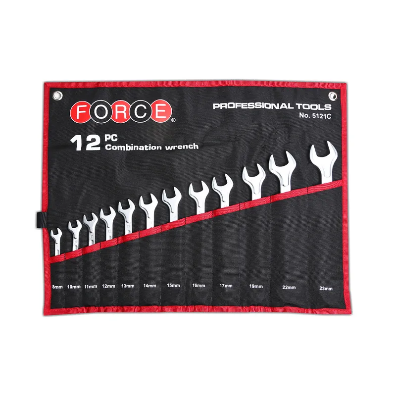 FORCE 5121C ชุดประแจแหวนข้างปากตาย 12 ชิ้น 8-23 มม