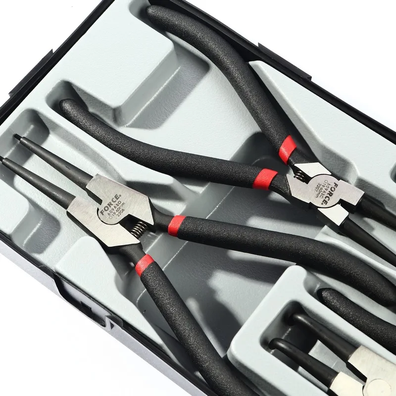 FORCE T5043A ชุดคีมหนีบ/ถ่างแหวน 4 ชิ้น ยาว 7 นิ้ว - Image 3