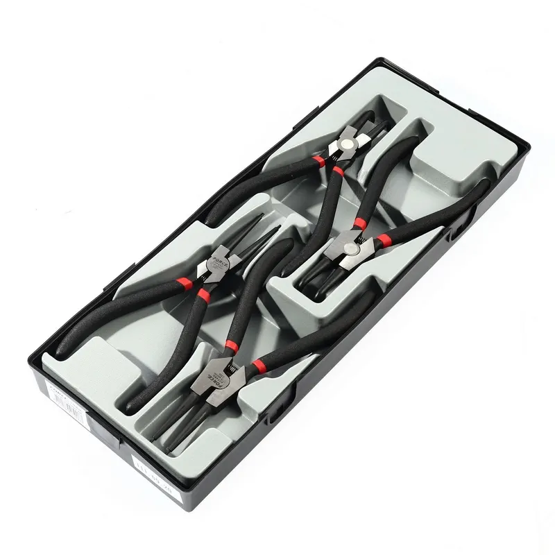 FORCE T5043A ชุดคีมหนีบ/ถ่างแหวน 4 ชิ้น ยาว 7 นิ้ว