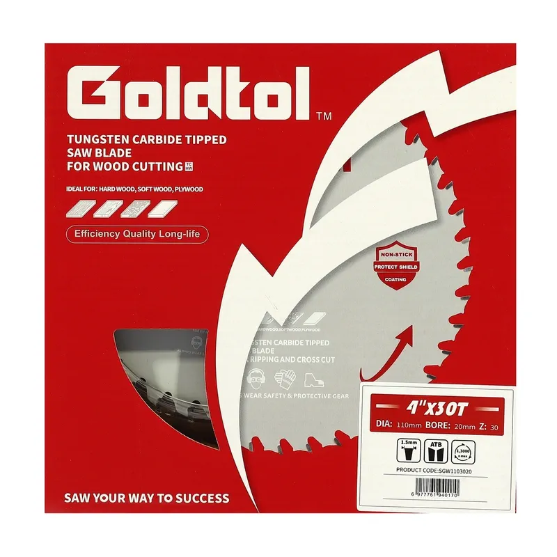 GOLD TOL ใบเลื่อยวงเดือนตัดไม้ 4"X30T - Image 4