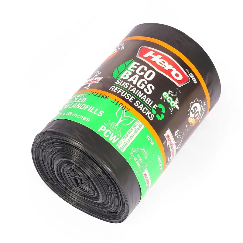 HERO ถุงขยะดำม้วนรุ่นรักษ์โลก ECO 24X28" (50 ใบ) - Image 4