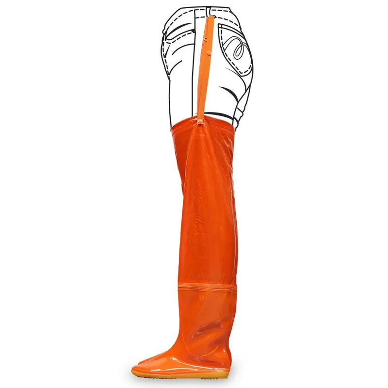 Hey-Hori รองเท้า PVC สีส้ม สูง 28" รุ่น 240 #8 - Image 5