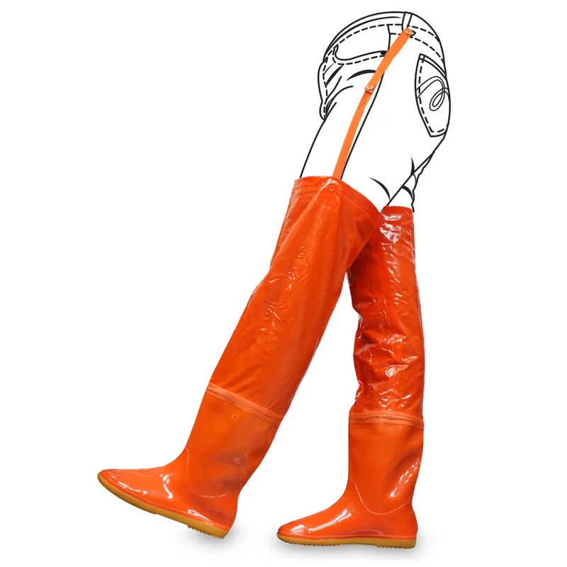 Hey-Hori รองเท้า PVC สีส้ม สูง 28" รุ่น 270 #11 - Image 3