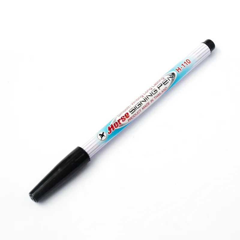 HORSE ปากกาเมจิก H-110  หัวแหลม ตราม้า - สีดำ