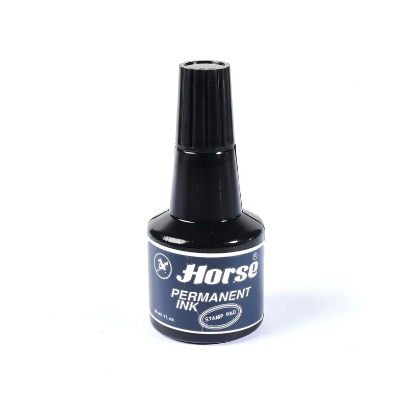 HORSE หมึกเติมแท่นประทับ(กันน้ำ)30 CC ดำ