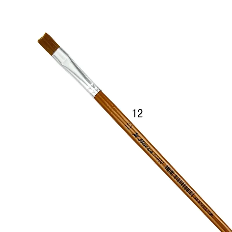 HORSE H-806 พู่กัน ปลายแบน ตราม้า เบอร์ #12