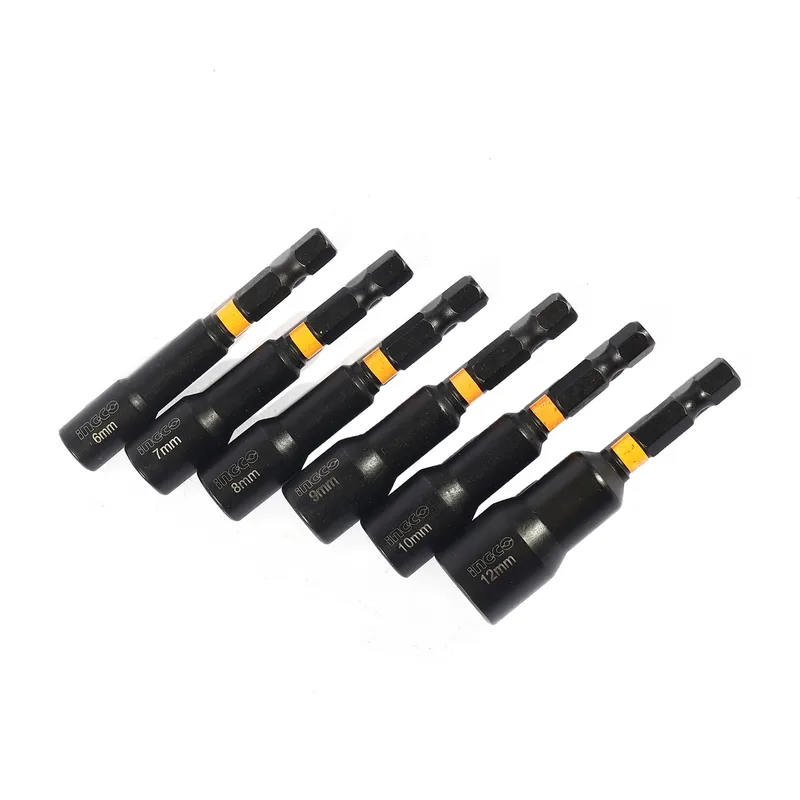 INGCO ชุดลูกบล็อกแม่เหล็กจับดอกไขควง 6 ชิ้น รุ่น AMN65061