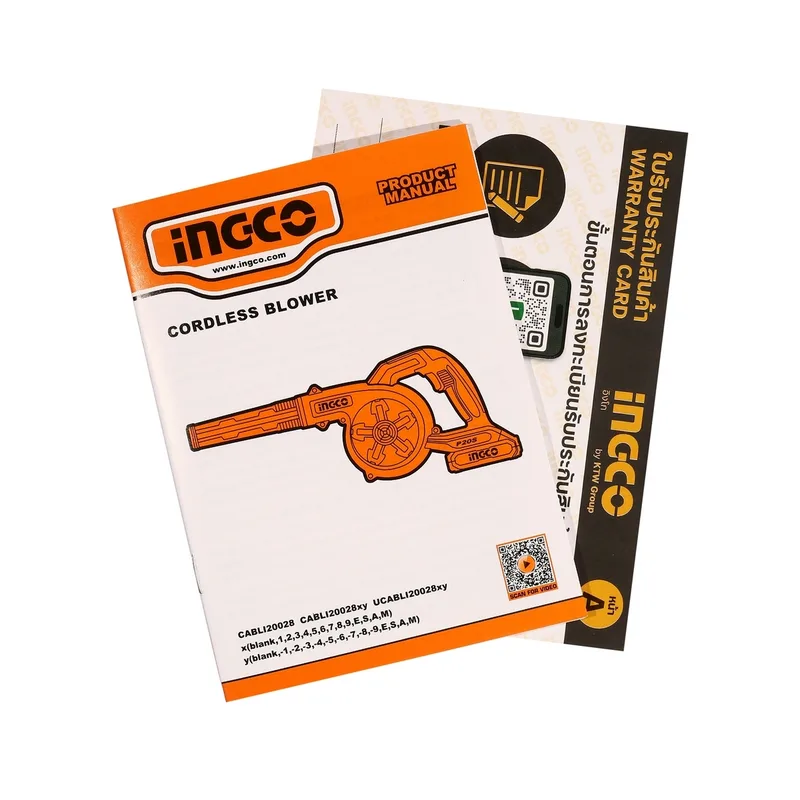 INGCO เครื่องเป่าลมไร้สาย 20V ปรับรอบได้ (Body Only) รุ่น CABLI20028 - Image 6