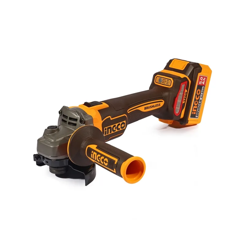 INGCO เครื่องเจียร์ไร้สาย Brushless 20V ขนาด 4" นิ้ว 1200 W พร้อมแบต 5.0Ah x2 ก้อน รุ่น CAGLI2210032 - Image 2
