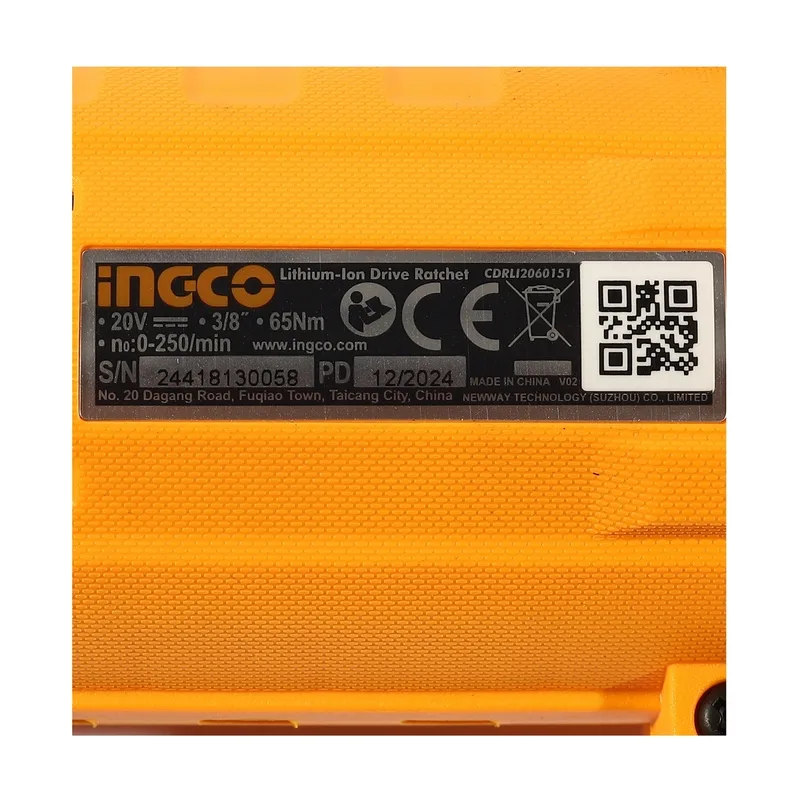 INGCO ประแจด้ามฟรีไร้สาย 20V (Body Only) รุ่น CDRLI2060151 - Image 5