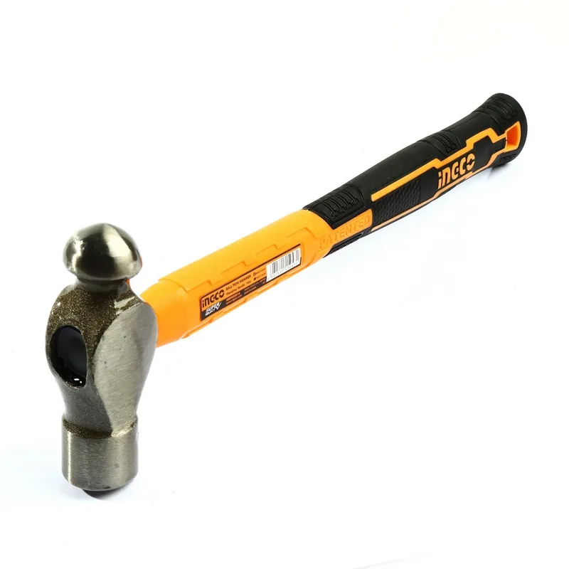 INGCO ค้อนหัวกลม ด้ามไฟเบอร์ 16 OZ. รุ่น HBPHS8016