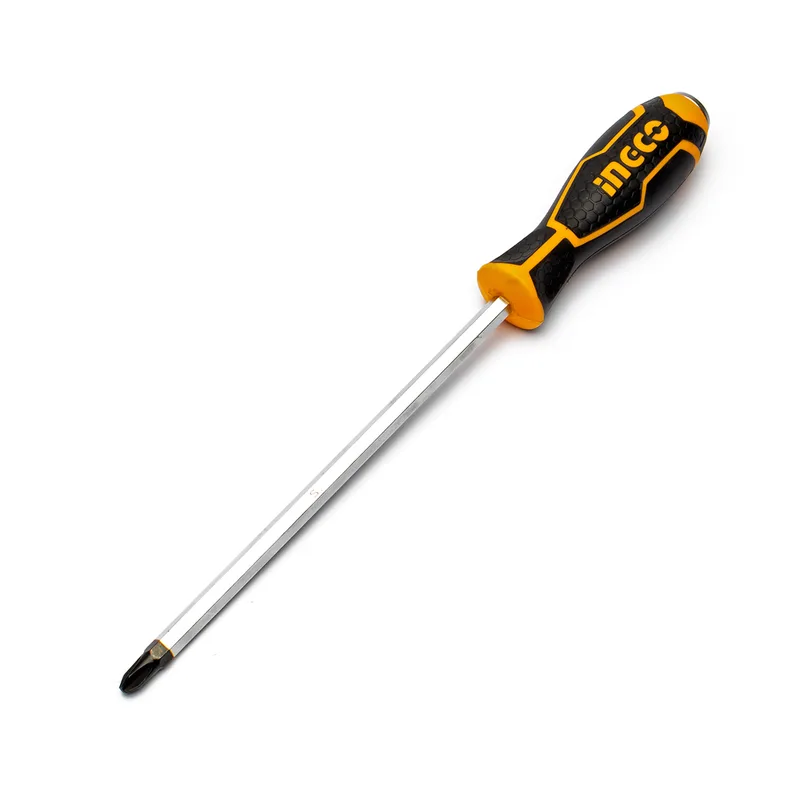 INGCO ไขควงปากแฉก ตอกได้ แกนหกเหลี่ยม 8×200 มม. เหล็ก S2 รุ่น HGTSPH3200