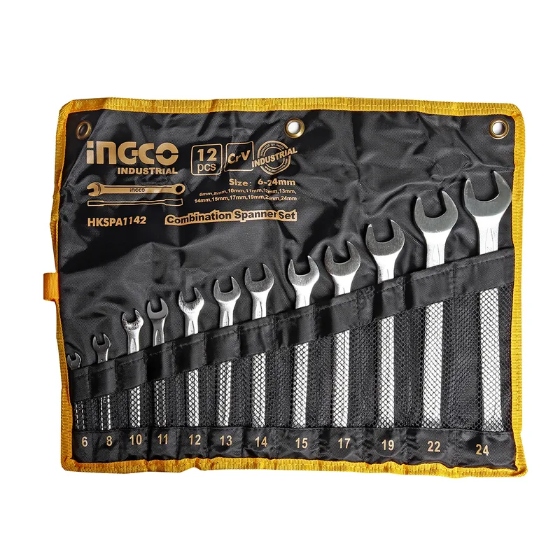 INGCO ชุดประแจแหวนข้างปากตาย 12 ชิ้น ขนาด 6-24 มม. รุ่น HKSPA1142