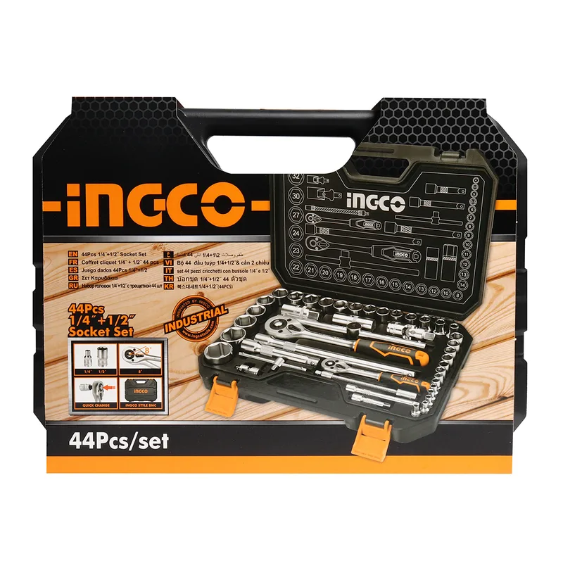 INGCO ชุดลูกบล็อก แกน 1/4 นิ้ว 44 ชิ้น รุ่น HKTS42441 - Image 2
