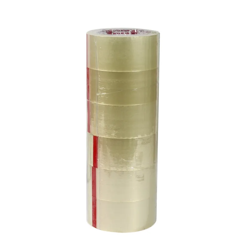 INTER TAPE เทป OPP สีใส 48 มม. X 100 หลา (แกนแดง) 6 ม้วน/แพ็ค - Image 2