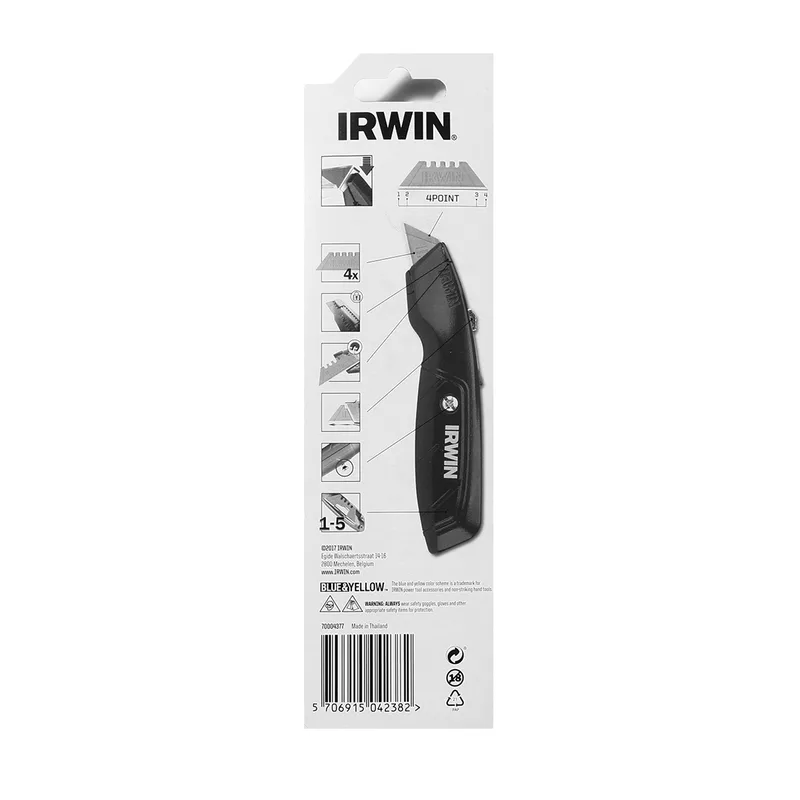 IRWIN มีดอเนกประสงค์ด้ามยาง รุ่น มาตรฐาน รุ่น 10504238 - Image 3