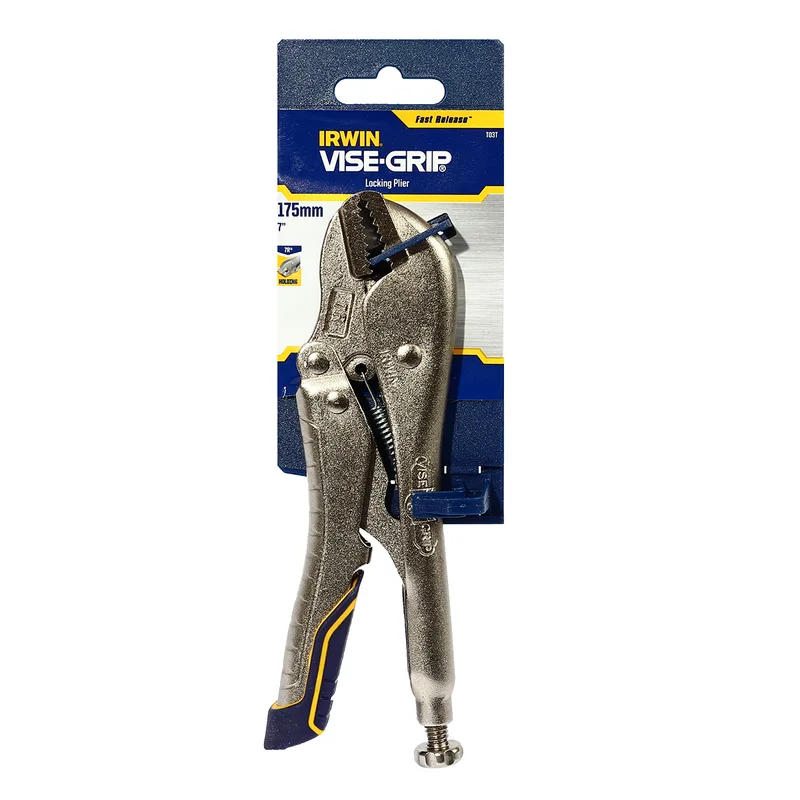 IRWIN คีมล็อคปากตรง VISE-GRIP ขนาด 7 นิ้ว ด้ามยาง รุ่น 7R(FR)