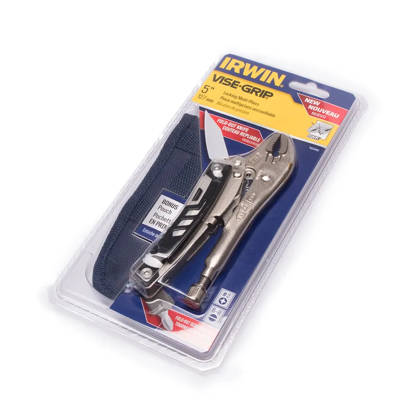 IRWIN คีมล็อคตัดลวด VISE-GRIP ขนาด 5 นิ้ว พร้อมมีดพับ รุ่น T1923460