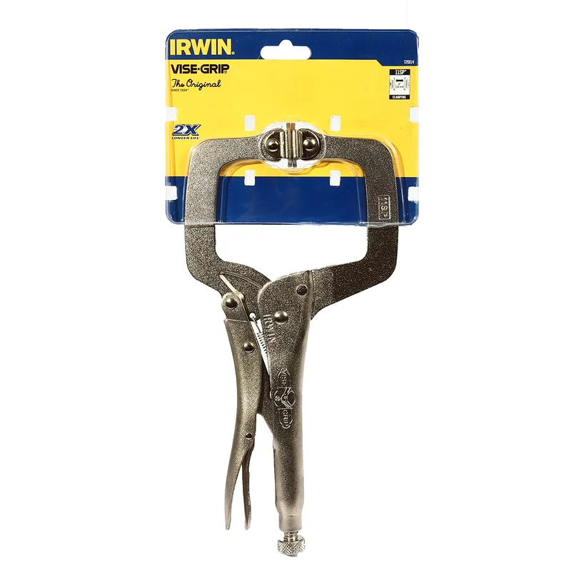 IRWIN คีมล็อคตัวซี (มีแผ่นรอง) VISE-GRIP ขนาด 11 นิ้ว รุ่น 11SP